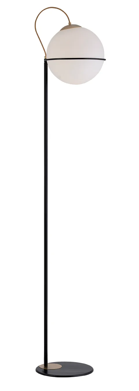 Vloerlamp Ferero - wit goud
