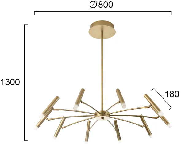 Product image 2 of Suspended Light  Gold  Secret