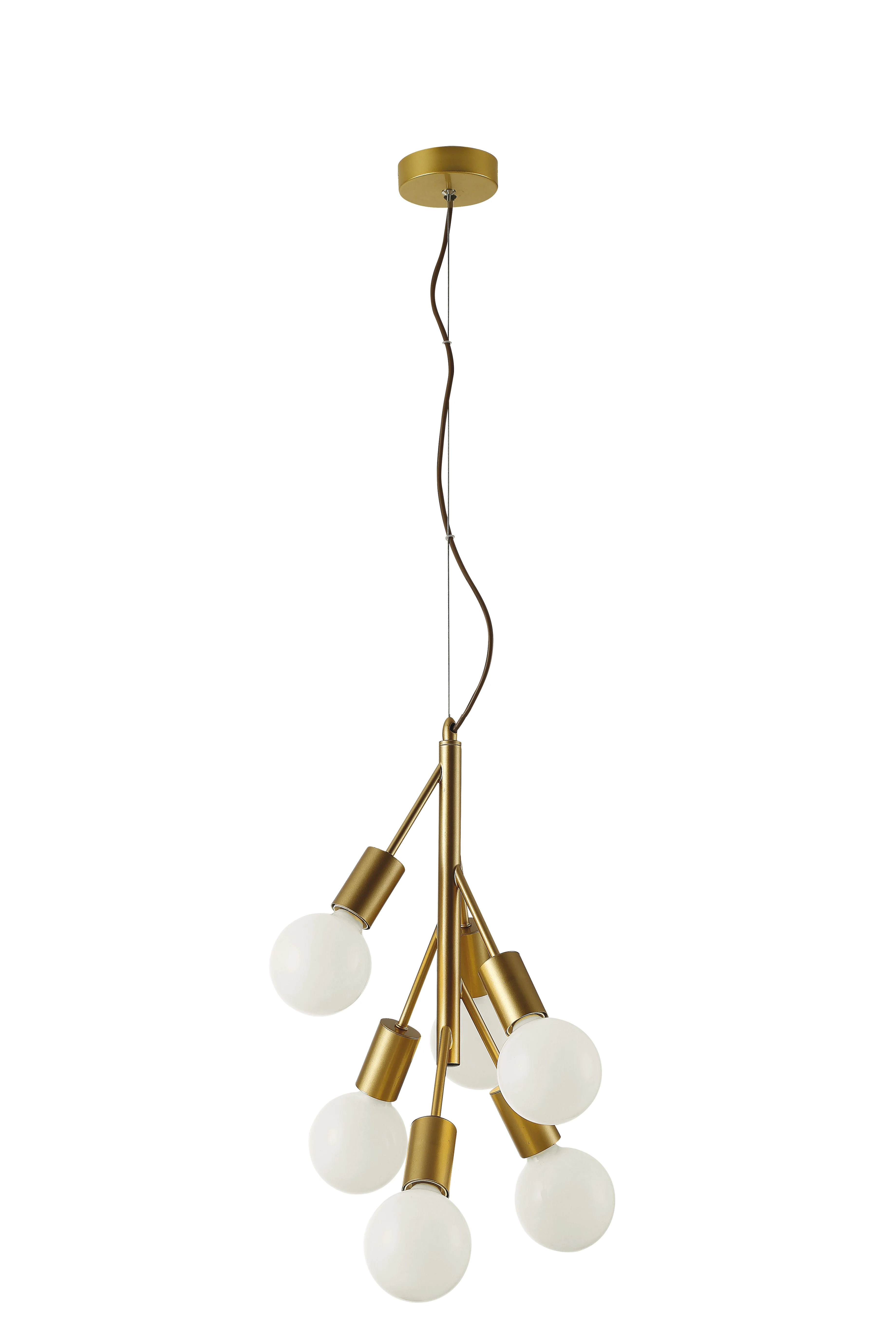 Product image 1 of Hanglamp Grape - Zes lampen  - Goud - Modern