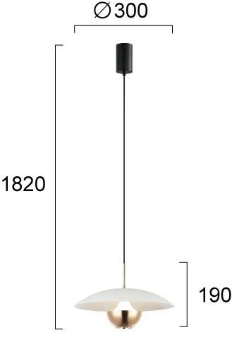 Product image 2 of Suspended Light  Gold  Valia
