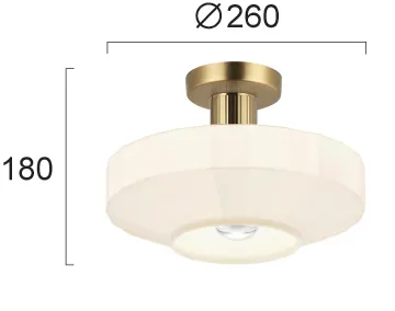 Product image 2 of Plafondlamp goud - Vivian