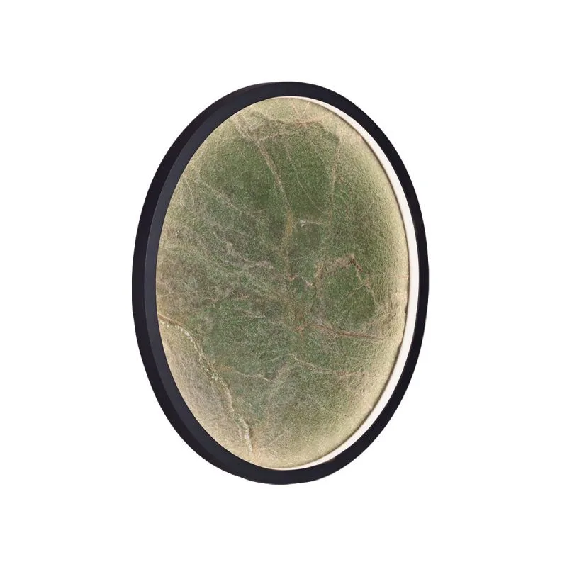 Wandlamp rond Marilia - bruin - led 