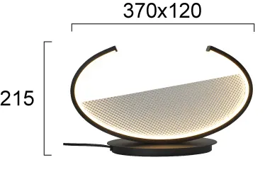 Product image 2 of Tafellamp Adele - zand zwart - led 