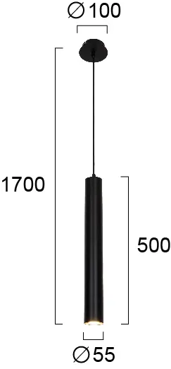 Product image 3 of Pendant Light  Black H:500 Lesante