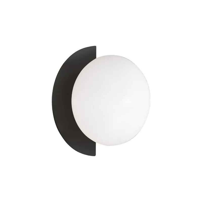 Wandlamp Zwart Darcy - wit zwart - g9