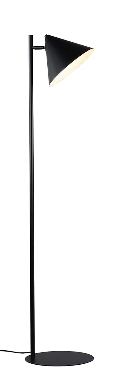 Product image 1 of Vloerlamp Senik - zwart - wit van binnen