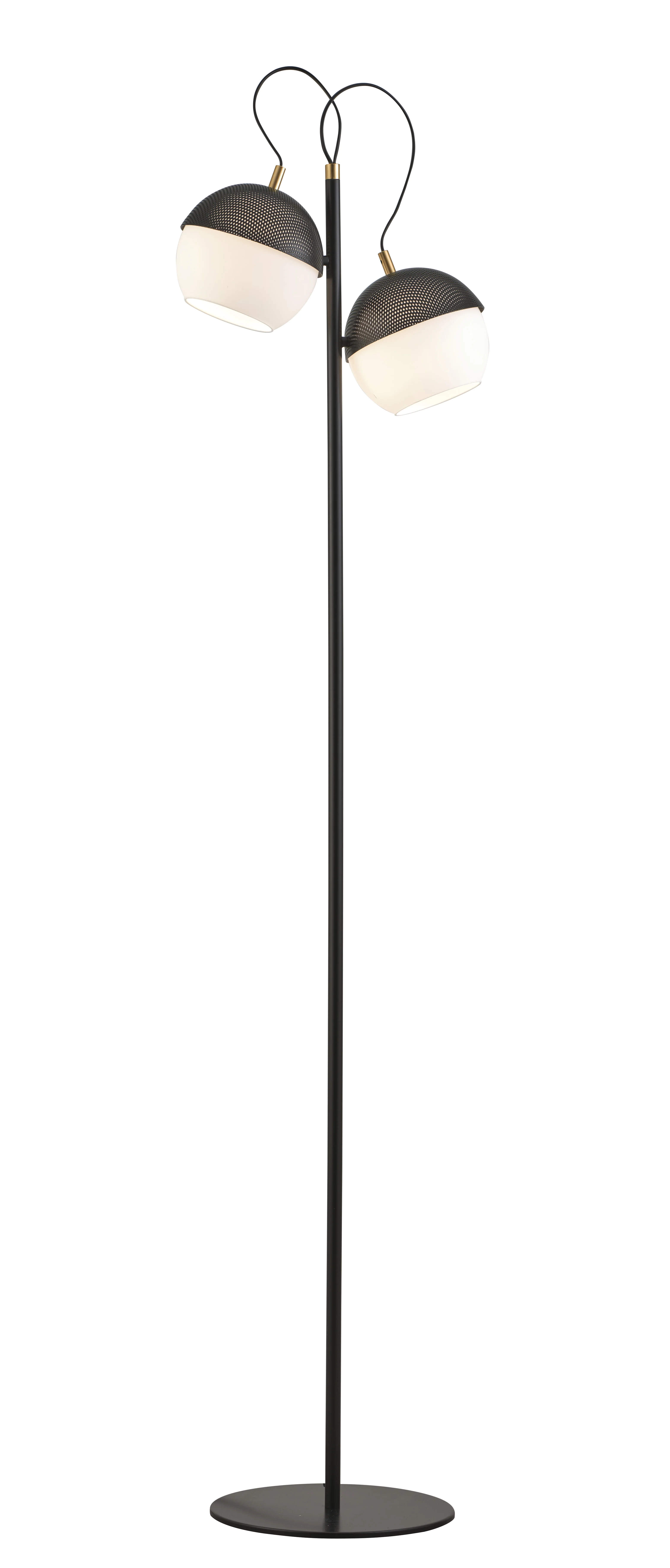 Vloerlamp Brody - zwart goud