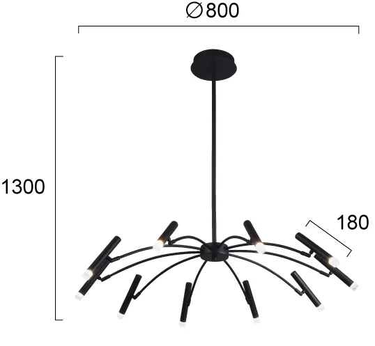 Product image 2 of Hanglamp Black Secret - zwart - led 