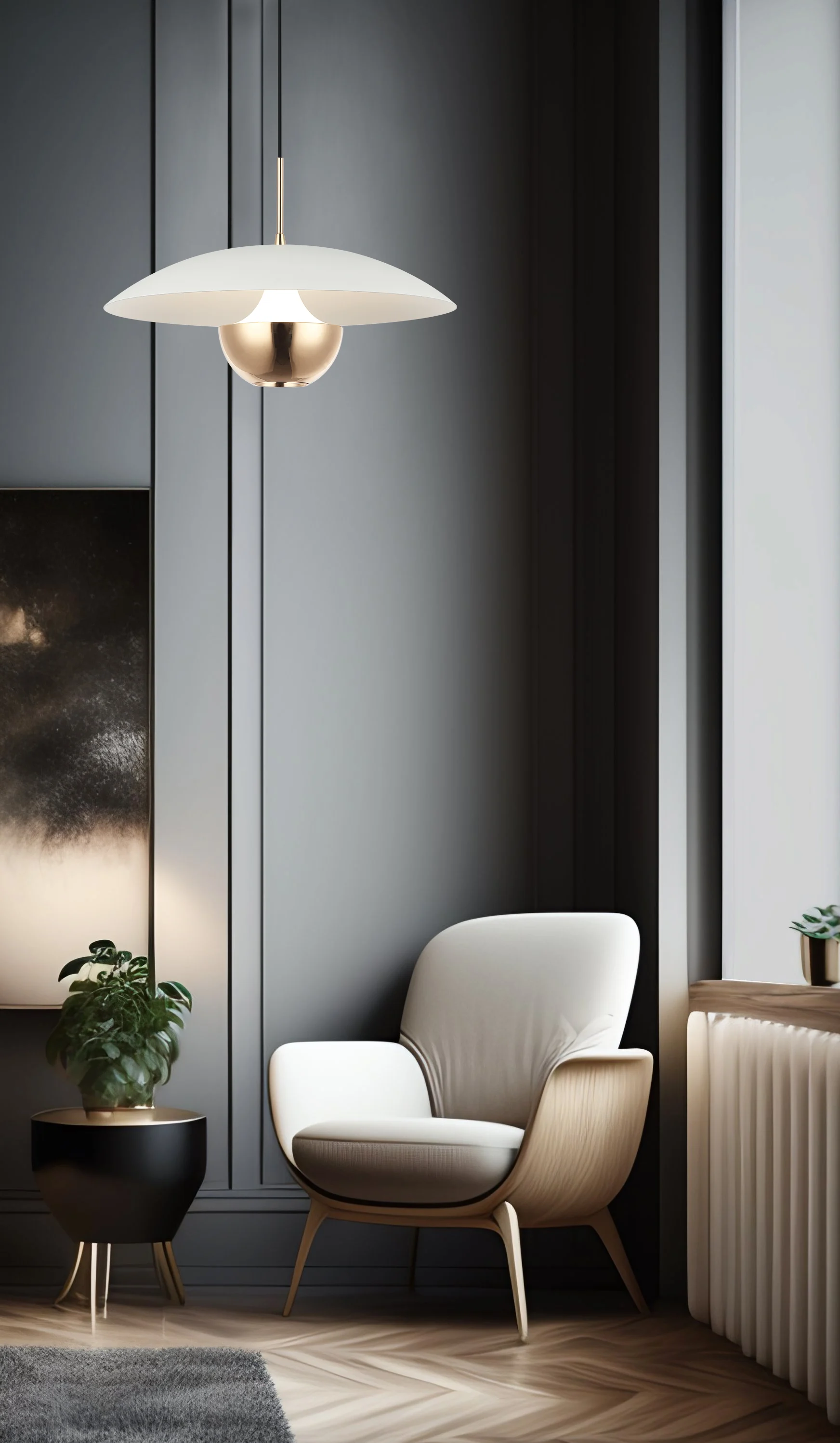 Product image 2 of Suspended Light  Grey  Valia